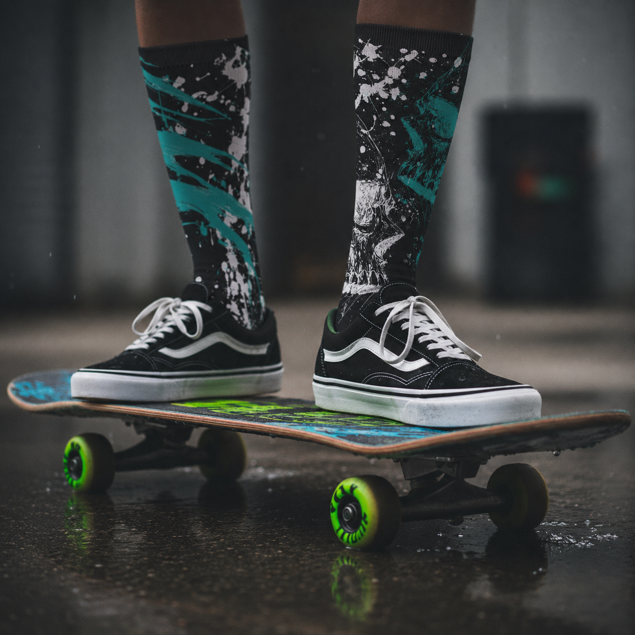 "DEAD FREQUENCY" Long Socks