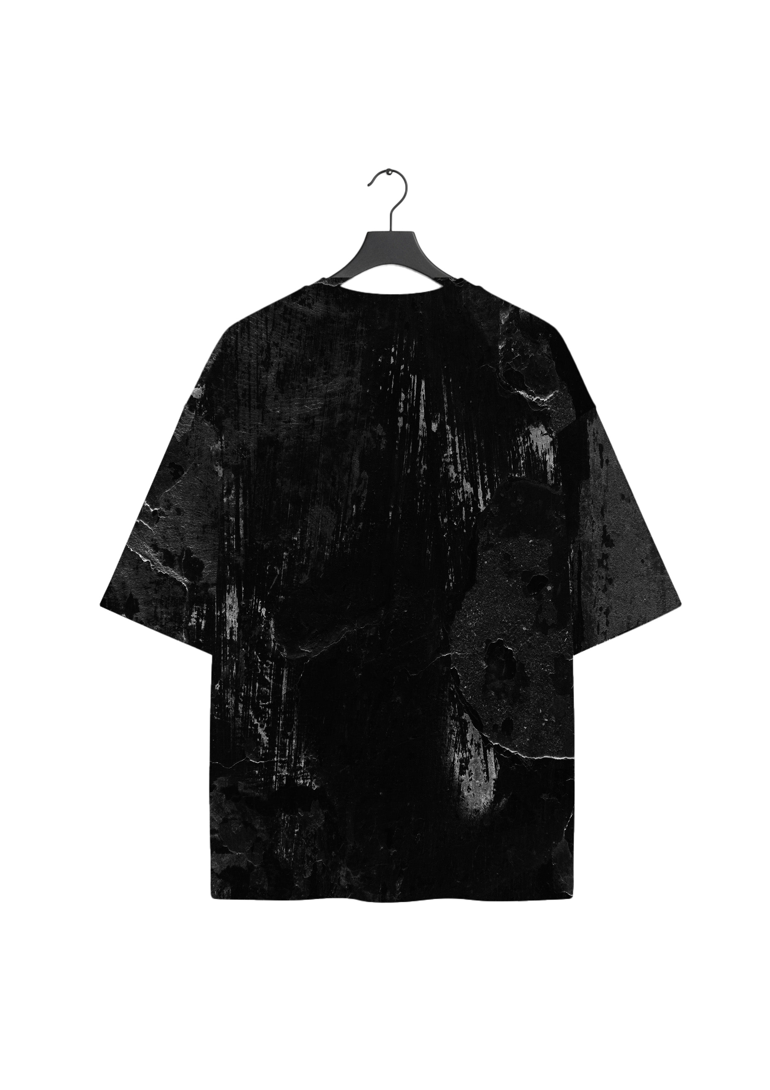 Back view of the black DESECRATED FLESH Shirt by Frostbite Apparel with a raw, aggressive graphic.