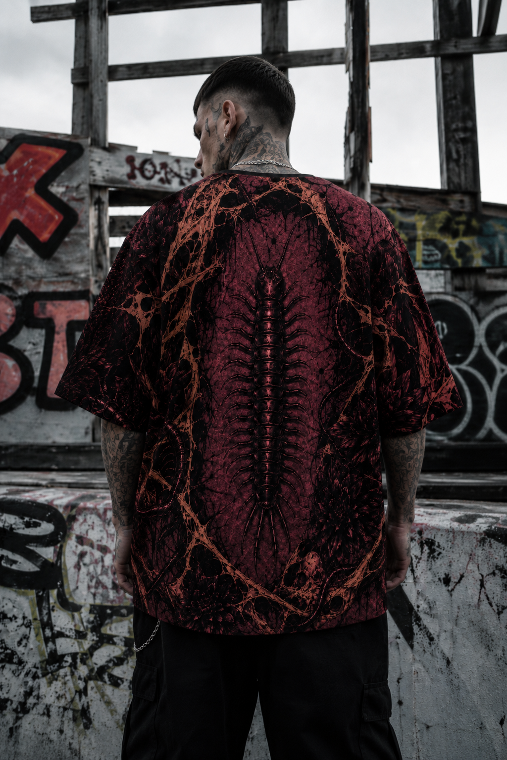 "HUMAN CENTIPEDE" - Oversized T-Shirt (230GSM)