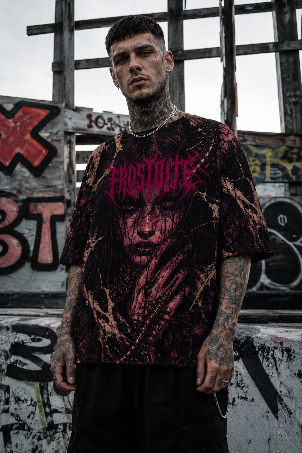 "HUMAN CENTIPEDE" - Oversized T-Shirt (230GSM)