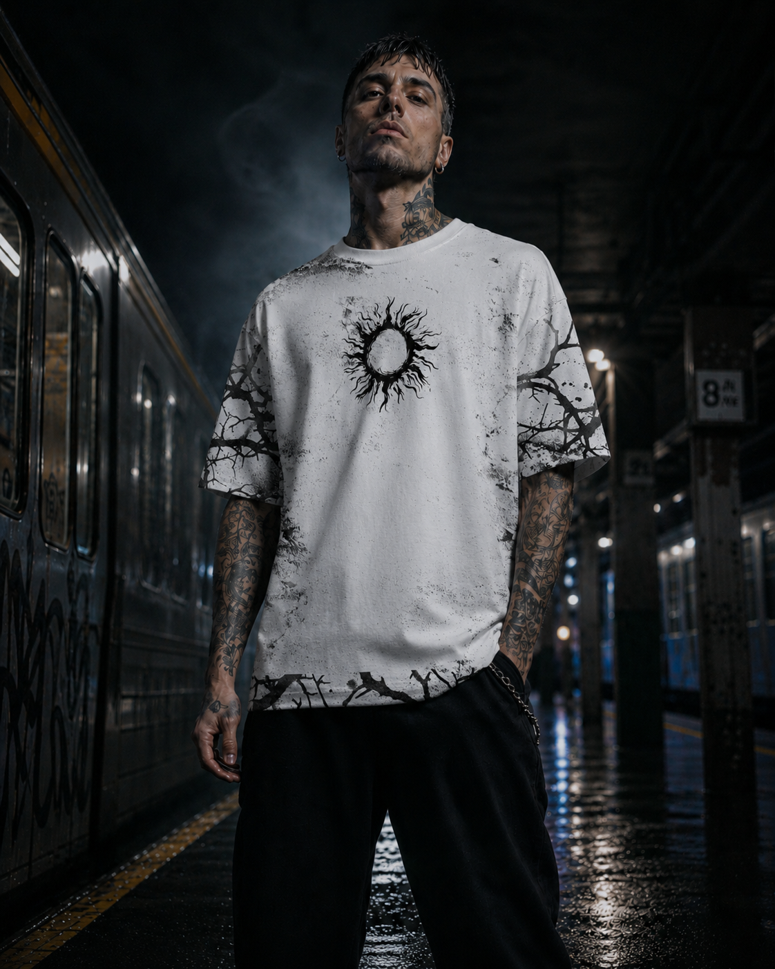 "Eclipsed Martyr" - Oversized T-Shirt (230GSM)