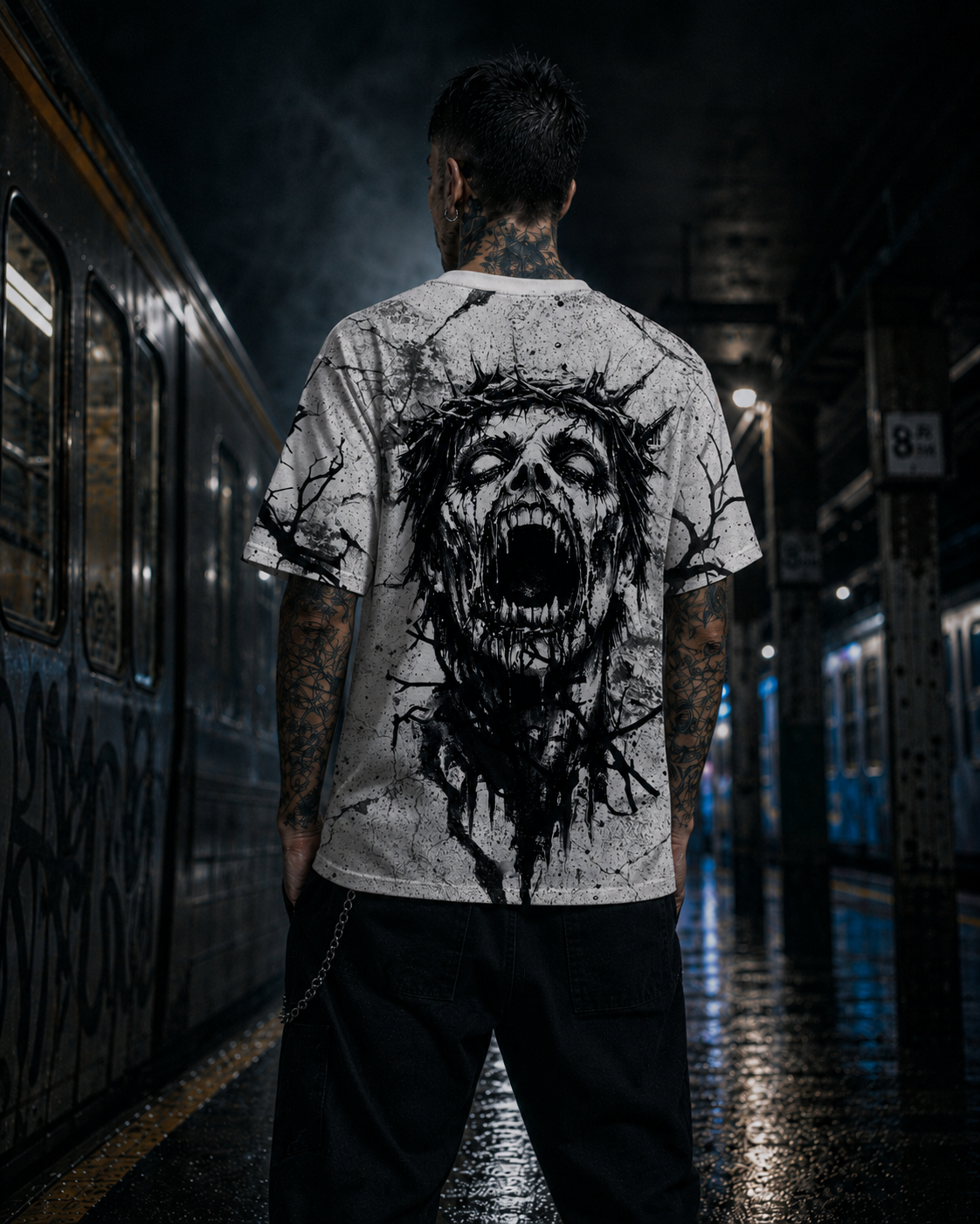 "Eclipsed Martyr" - Oversized T-Shirt (230GSM)
